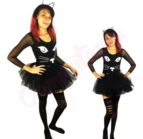 Disfraz De Gatita Para Mujer Sexy Feline Costume Halloween