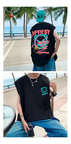 Camiseta Sin Mangas De Verano Para Hombre, Moderna Camiseta
