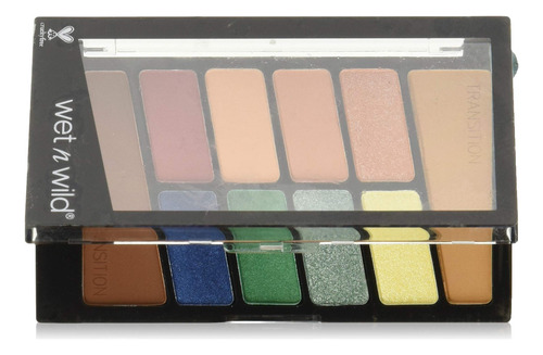Paleta De Maquillaje De Sombras De Ojos De 10 Colores Wet N