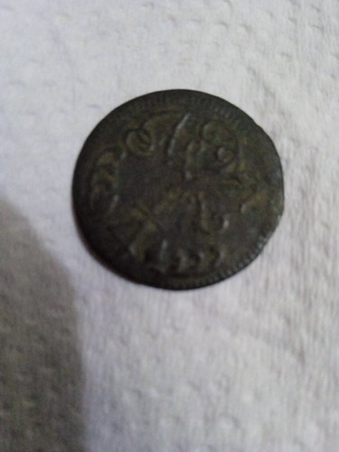 Moneda De Un Cuarto Real De Brodincia De Caracas De 1818