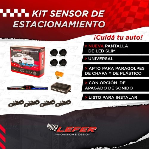 Imagen 3 de 10 de Sensor De Estacionamiento Display Led Slim New Generation !!