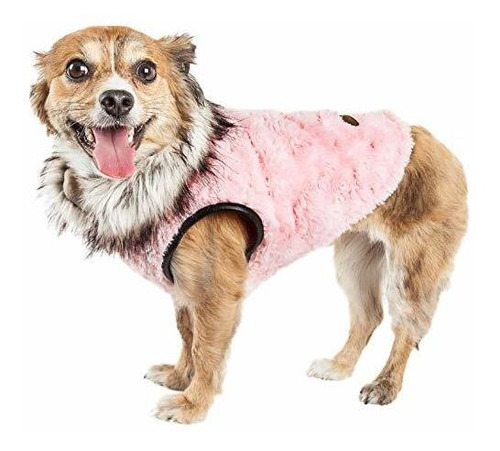 Chaqueta De Abrigo De Perro De Piel De Vison De Lujo De Pin