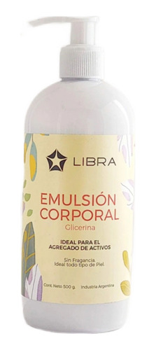Emulsion Corporal Base Neutra Soluble Libra 500g