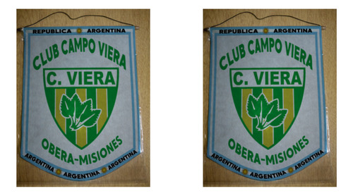 Banderin Grande 40cm Club Campo Viera Obera Misiones