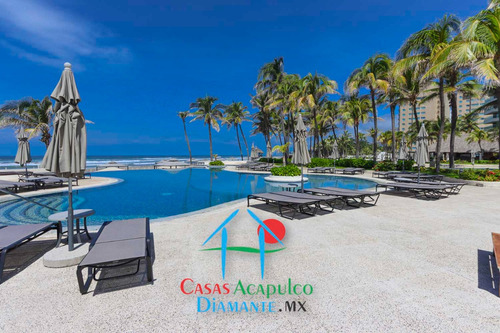 Cad Las Olas B14. Departamento De Playa En Oportunidad Por Otis. Terraza Con Vista Al Mar