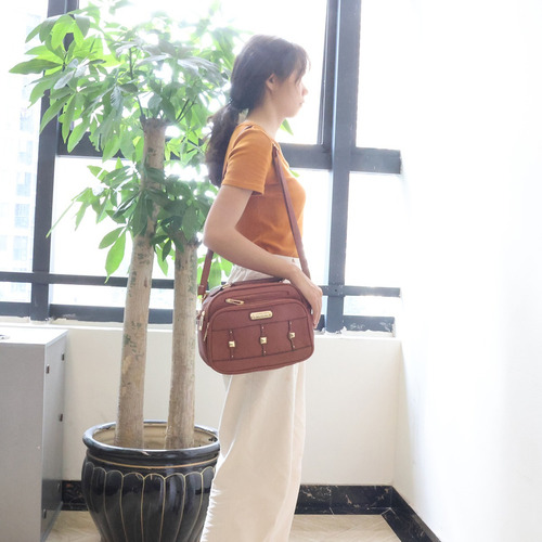 Bolso De Hombro Con Estampado Crossbody Para Mujer