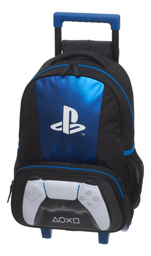 Carro Y Mochila Escolar Playstation Original /licencia Son 