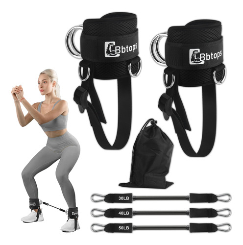 Bbtops Booty Ankle Resistance Bands With Cuffs,ankle Bands F
