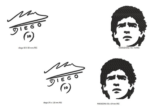 4 Matrices P/ Maquina Bordadoras  Maradona