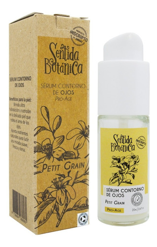 Sentida Botánica Serum Contorno De Ojos Natural Vegano 6c