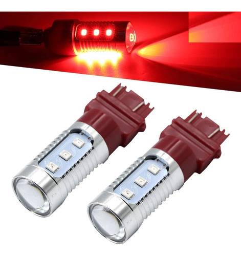 Focos Led 3157/7443/1157 De Luces De Freno Rojas 2835. Focos