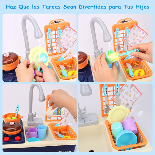 ! Cocina De Juguete For Niños, Set De Cocina Infantil,