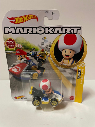  Hot Wheels Toad Super Mario Kart Character Car 