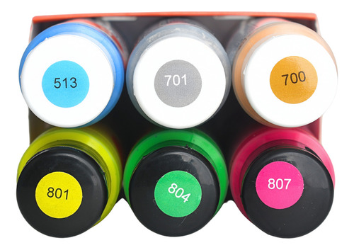 Kit Pinturas Acrílicas Politec 6 Colores Mixtos 60 Ml C/u