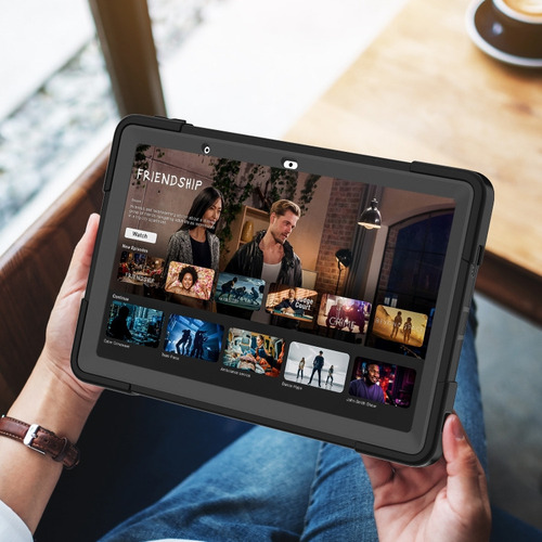 Pbb Capa Preta De Cor Contrastante Para Lenovo Tab M10 5g