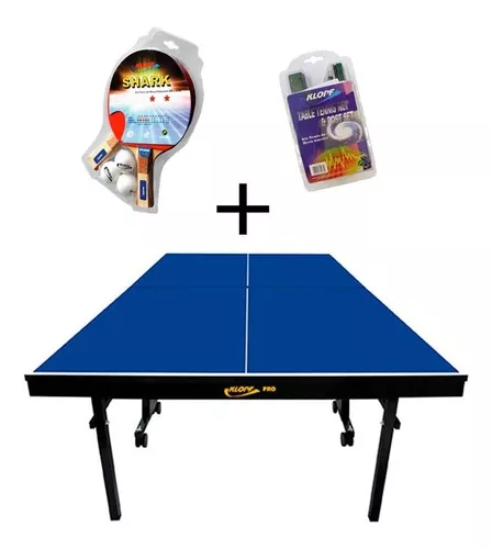 Mesa Ping Pong Klopf 1008 Mdf 25mm + Kit 5055 + Suporte 5034