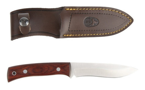 Cuchillo De Caza Muela® Comf-11r Cachas De Madera Rosewood Color Marrón