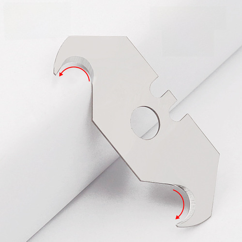 Cuchillo Trapezoidal Con Gancho Y Hoja De Cuerno