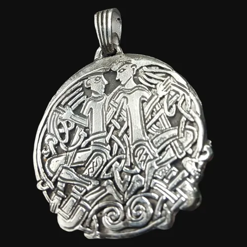 Dije Celta Simbolo Amistad Eterna 4,5 Cm 15 Gr En Plata Art 374