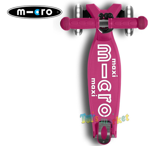 Monopatín 4 Ruedas Maxi Micro Deluxe Plegable Con Luces Led