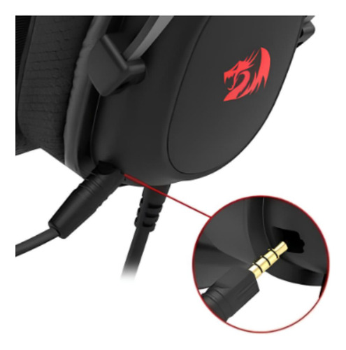 Headset Gamer Redragon Zeus Lite, P3, Preto - H510-lt