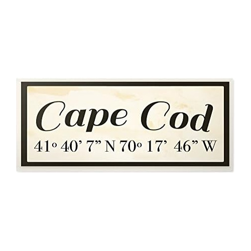 Placa De Pared De Coordenadas De Ciudad De Cape Cod De ...