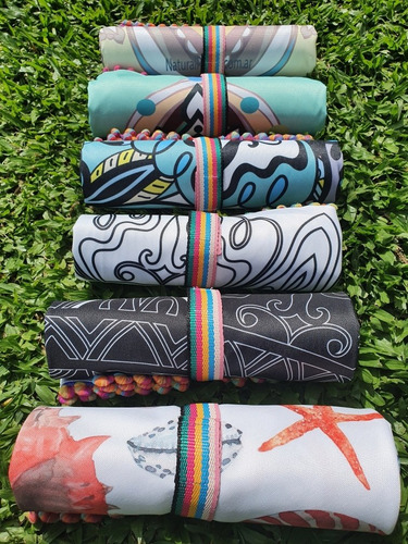 Imagen 4 de 5 de Manta Lona Playa Grande Impermeable C/ Correa Naturalpillow