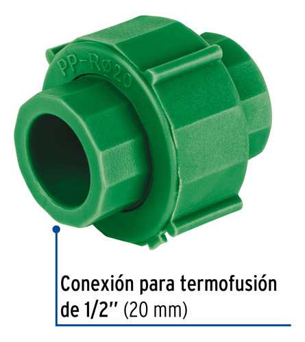 Tuerca Union De Ppr 1/2'' Resistente Foset / 45556