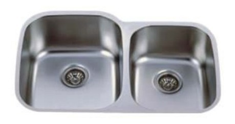 Fregadero Tarjas Submontar 2 Tinas Acero Inox 82.5cm