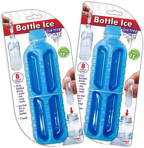4 Charolas De Plástico Para Hielos Largos Para Botellas