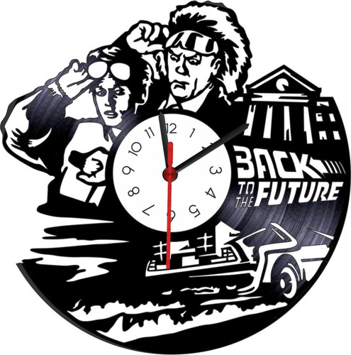 Reloj En Vinilo Lp/ Vinyl Clock Back To The Future