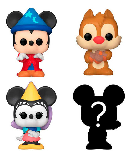 Funko Bitty Pop! Disney - Mickey Hechicero 4 Pack