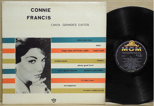 Connie Francis Greatest Hits 1961 Vinilo Lp Uruguay Dif Tapa