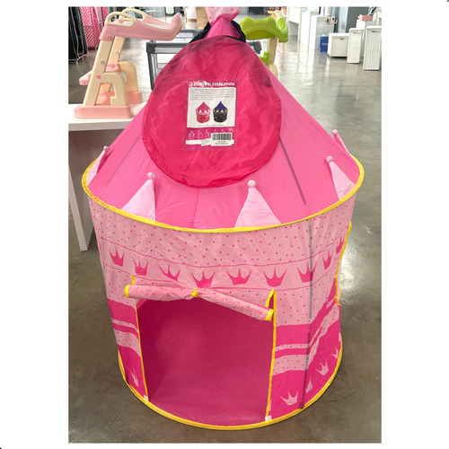 Barraca Tenda Infantil Castelo Cabana Dobravel Princesa Leve Cor Rosa