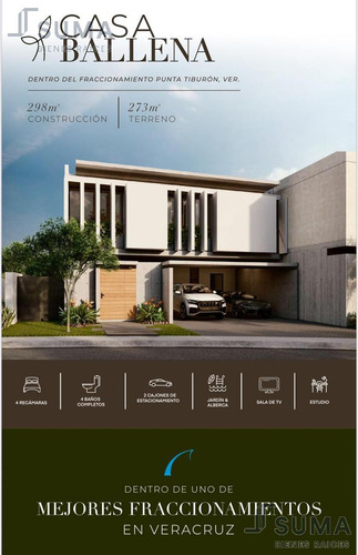Casa En Venta En Fracc. Punta Tiburón, Alvarado Veracruz.