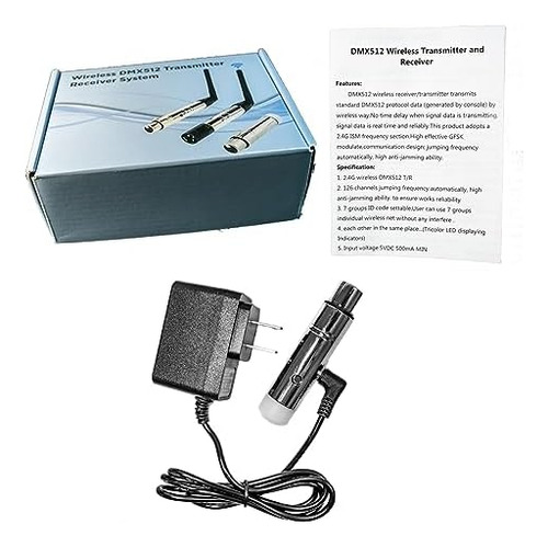 Receptor Dmx512 Inalámbrico 2,4g, Versión Hembra