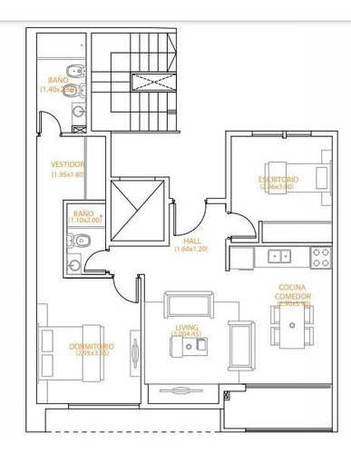 Imagen 9 de 13 de Departamentos Semipiso 2 Ambientes Castelar Norte Financiado