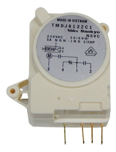 Timer Descongelado De Heladera Electrolux Repuesto Original