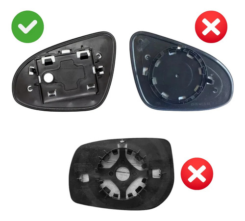 Lente Espelho Retrovisor Etios 2015 Ao 2021 - Base Quadrada.
