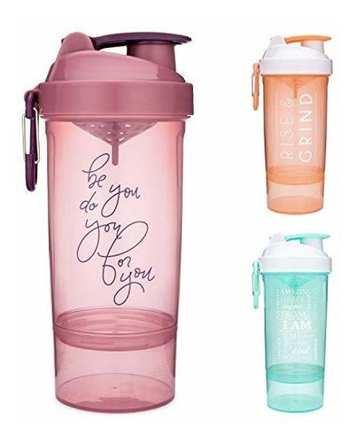 Smartshake - Botella Mezcladora Con Citas Motivacionales | T