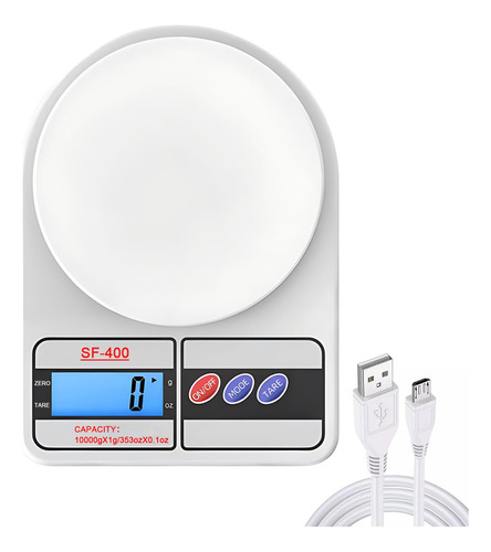 Digital Kitchen Scale, Electronic Rechargeable Multi Food S.