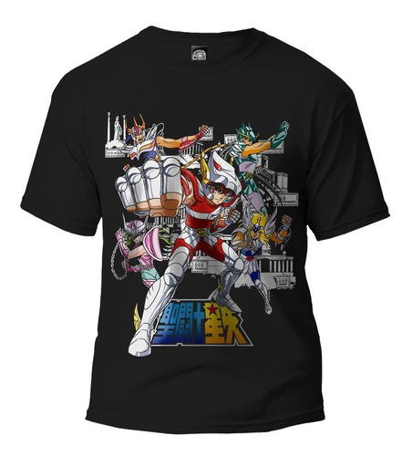 Playera Caballeros Del Zodiaco 12 Casas Saint Seiya Ikki