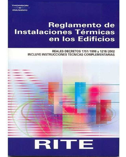 Libro Reglamento De Instalaciones Termicas En Los Edificios