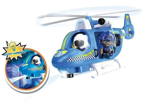 Muñeco Pinypon Action Helicóptero Con Luz