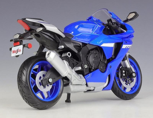 Mz 1:18 Yamaha 2021 Yzf-r1 Motocicleta De Aleación Azul