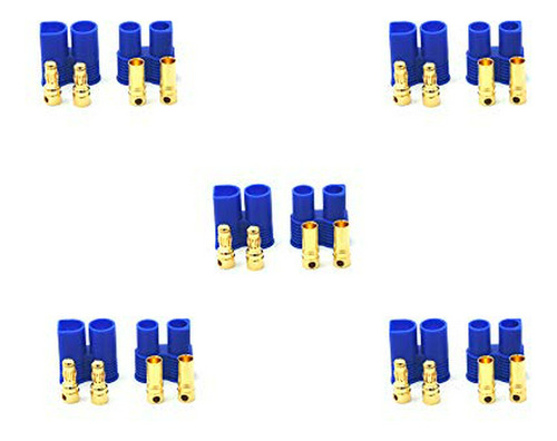 Padarsey 5 Pares Conector Ec3 3.5mm Gold Bullet Banana Plug 