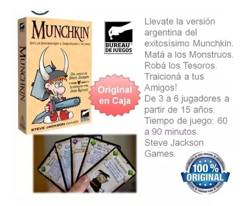 Munchkin Juego Cartas Rol Mesa Versión Buró Steve Jackson