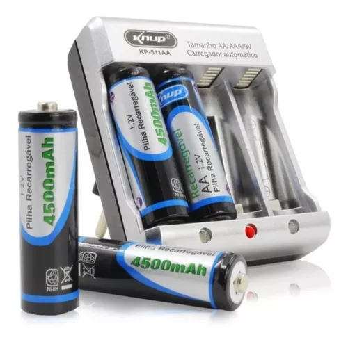 Kit 4 pilhas recarregaveis AAA Panasonic 630 mah 1,2 V - Rapidetech