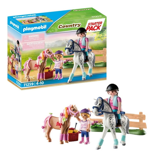 Playmobil Starter Pack Country Cuidado De Caballos - 71259