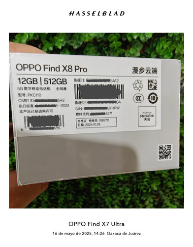 Oppo Find X8 Pro 12gb/512gb Dimensity 9400 Android 15 /color Os 15 /4k/5g/80watts Desbloqueado, En Caja Sellada. (Usado)